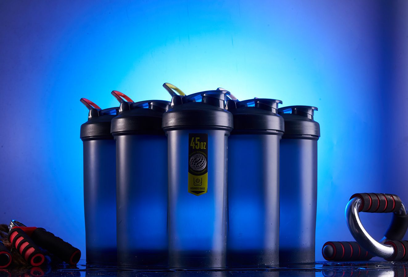 1000ml Big Capacity Custom Plastic Shaker Bottle