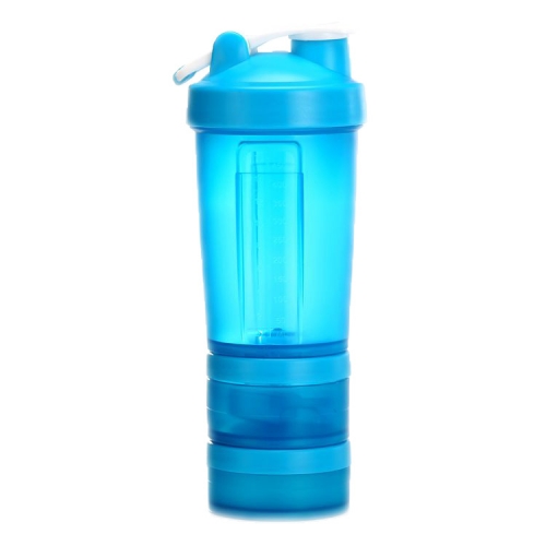 16oz/450ml Protein Shaker Bottle with 2 Containers for Supplement