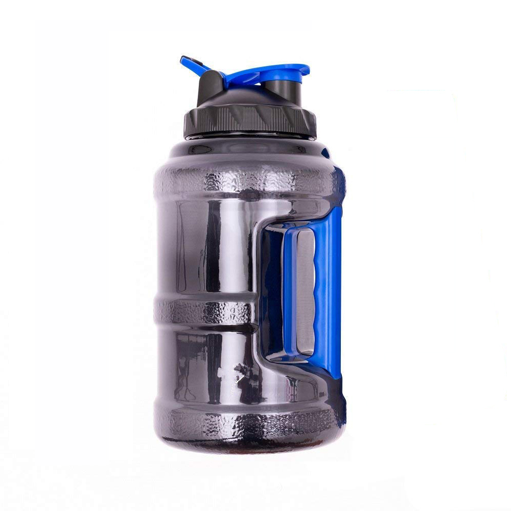 2.5L Gym Fitness Blue Water Bottle Jug with Handle for Drinking
